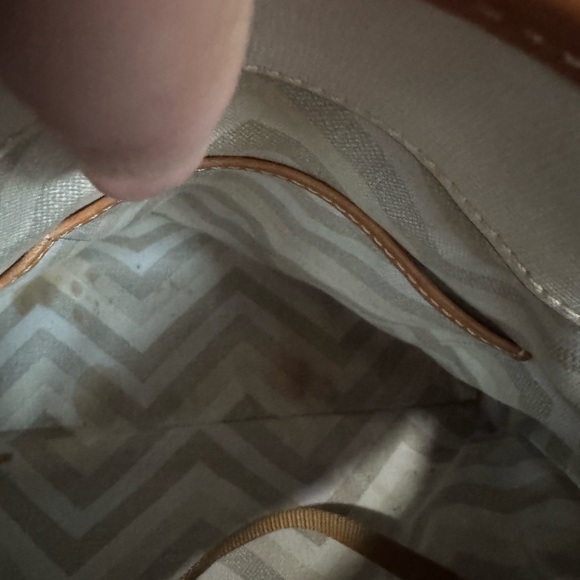 Dooney & Bourke Elephant Gray Pebble Leather Tote - Picture 4 of 6